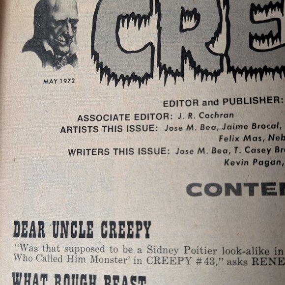 1972 CREEPY HORROR MAGAZINE VINTAGE BACK ISSUE #45 DUNGEONS OF THE SOUL BOOK - Picture 5 of 16